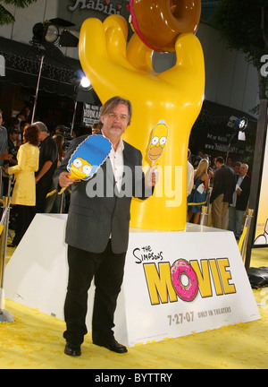 Matt Groening - Creator/Producer/Writer 'The Simpsons Movie' premiere at the Mann Village Theater - Arrivals Westwood, Stock Photo
