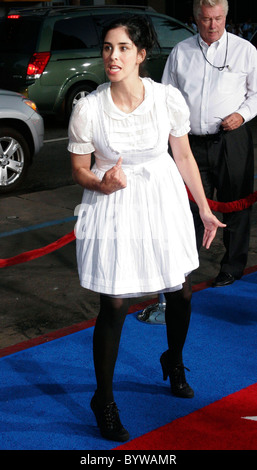 Sarah Silverman The Los Angeles premiere of 'Hot Rod' held at Mann's Chinese Theatre - Arrivals Hollywood, California - Stock Photo