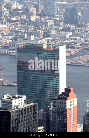 United Nations Building, New York City, United States of America December 2010 Stock Photo