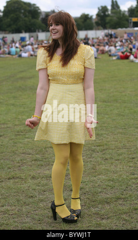 Kate Nash at Ben & Jerry's Sundae Festival 2007 held at Clapham Common London, England - 28.07.07 Stock Photo