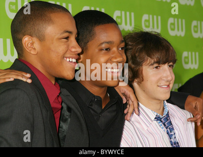 Cast of 'Everybody Hates Chris' (l-r) Tequan Richmond, Tyler James Williams and Vincent Martella The CW 2007 TCA Party held at Stock Photo