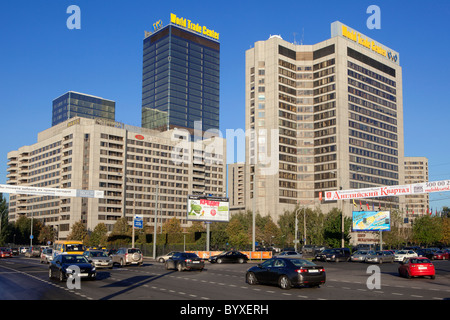 Moscow World Trade Center and Crowne Plaza Hotel in Moscow, Russia Stock Photo