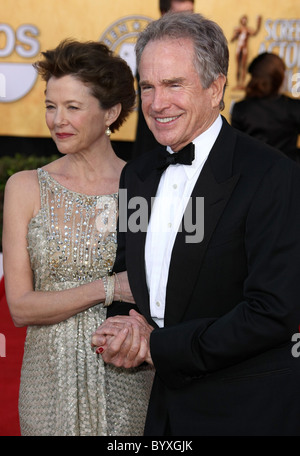 ANNETTE BENING WARREN BEATTY 17TH ANNUAL SCREEN ACTOR GUILD AWARDS ARRIVALS DOWNTOWN LOS ANGELES CALIFORNIA USA 30 January Stock Photo