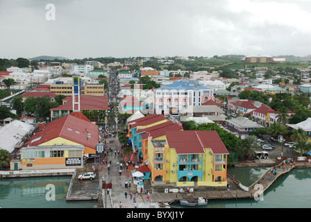 St Johns port Antigua Caribbean Stock Photo