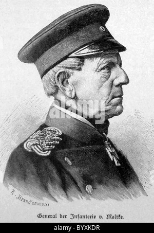 HELMUTH von MOLTKE the ELDER (1800-1891) Prussian Army Chief of Staff Stock Photo