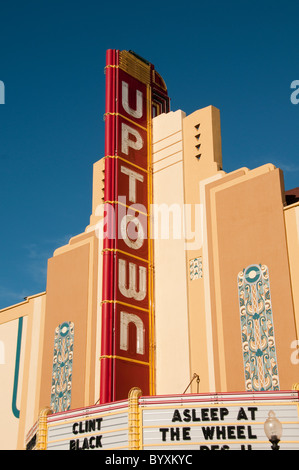 California: Napa City, Uptown Theater, in Napa Wine Country Valley. Photo copyright Lee Foster. Photo # canapa107275 Stock Photo