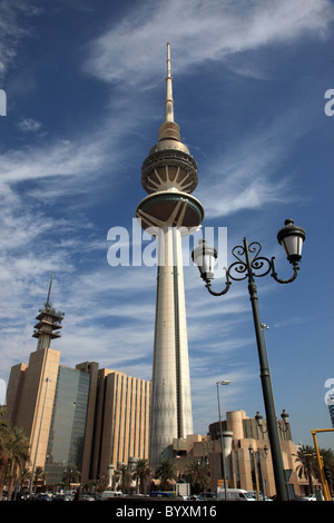 Kuwait, Kuwait City, Liberation Tower, Stock Photo