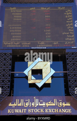 Kuwait, Kuwait City, Stock Exchange, Stock Photo