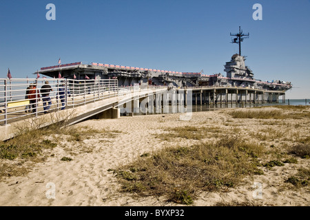 USS Lexington CV16, Corpus Christi, Texas Stock Photo