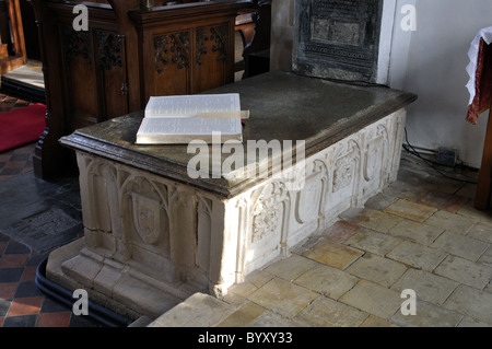 Taylard family tomb in St. Laurence Church, Diddington, Cambridgeshire, England, UK Stock Photo