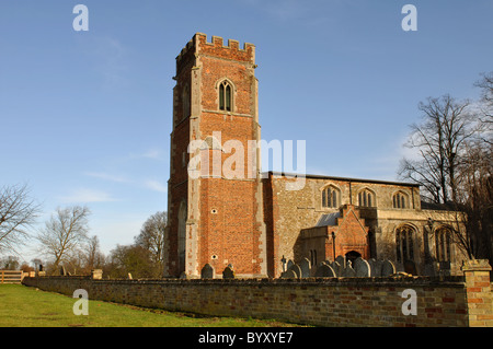 St. Laurence Church, Diddington, Cambridgeshire, England, UK Stock Photo