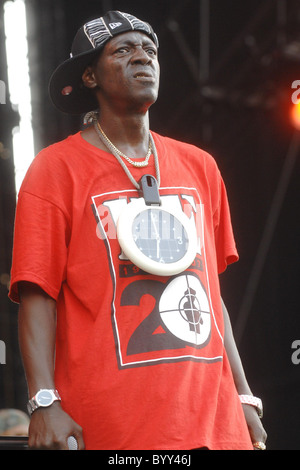 Flavor Flav of Public Enemy Rock the Bells Concert Randall's Island New York City, USA-28.07.07 Stock Photo