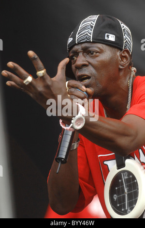 Flavor Flav of Public Enemy Rock the Bells Concert Randall's Island New York City, USA-28.07.07 Stock Photo