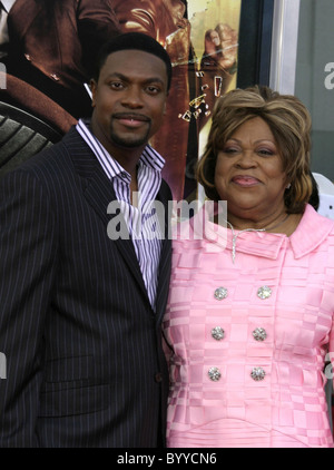 Chris Tucker and mother Mary Tucker LA premiere of 'Rush Hour 3' at the Grauman's Chinese Theatre Los Angeles, California - Stock Photo