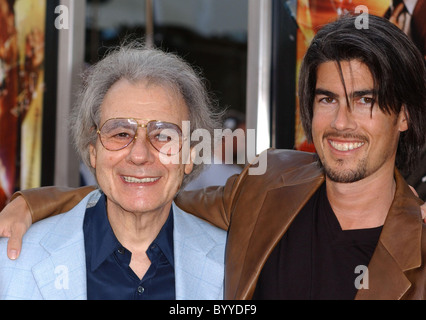 Composer Lalo Schifrin and guest 'Rush Hour 3' Los Angeles premiere at Mann's Chinese Theater Los Angeles, California - Stock Photo