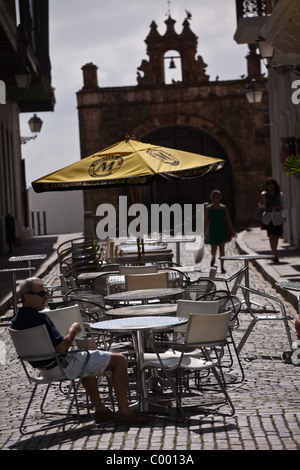 OUTDOOR CAFE CALLE DEL CRISTO OLD TOWN SAN JUAN PUERTO RICO Stock Photo ...