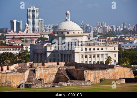 Capitol of Puerto Rico in San Juan, Puerto Rico. Stock Photo