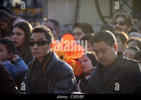 chinese new year celebrations in piazza del popolo square, rome Stock Photo