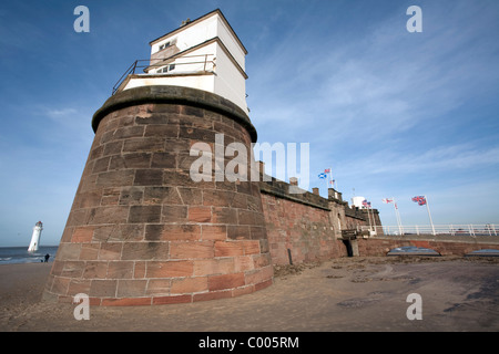 Fort Perch Rock, New Brighton, Wirral, NW UK Stock Photo