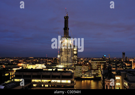 Shard of Glass, London Bridge, in construction Stock Photo