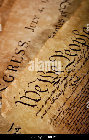 The Constitution for the United States of America Stock Photo