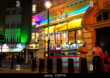 Ed's Easy Diner in Little Italy, Soho, London Stock Photo - Alamy