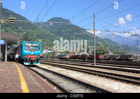 Train station Bozen / Bolzano, Italy Stock Photo