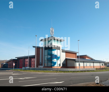 Marshes End Fire Station, Dorset Fire and Rescue Service, Poole exterior Stock Photo