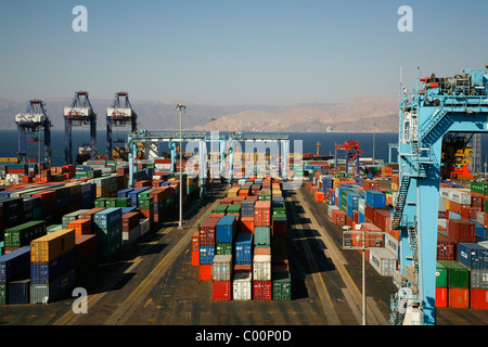 The port of Aqaba, Jordan. Stock Photo