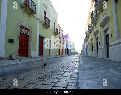 Streets of Campeche,Golfo de Mexico,Mexico Stock Photo