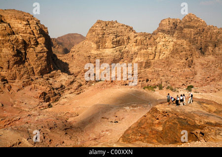 View from the High Place of Sacrifice, Petra, Jordan. Stock Photo