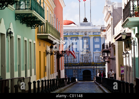 Entrance to La Fortaleza, the Governors Mansion in Old San Juan, Puerto Rico. Stock Photo