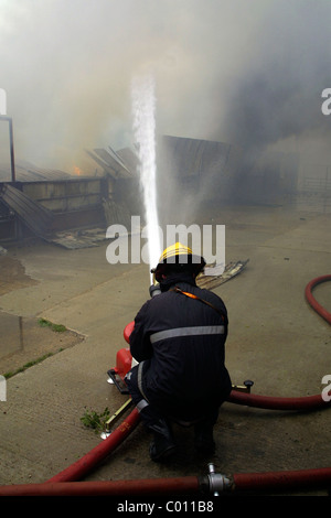 Fire and Rescue Service Ground Monitor Nozzles Stock Photo - Alamy