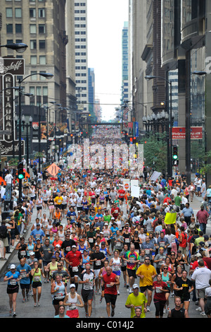 Chicago Half Marathon, Chicago, Illinois, United States of America, USA Stock Photo