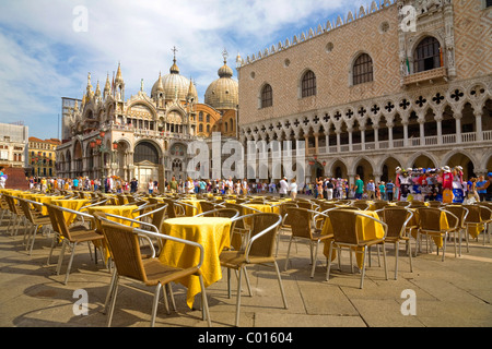 Ducal Palace or Palazzo Ducale, St Mark's Square or Piazza San Marco, Venice, Veneto, Italy, Europe Stock Photo