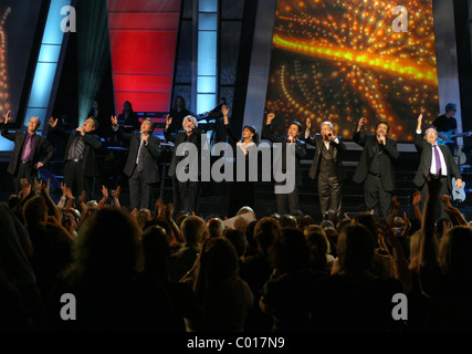 The Osmonds The Osmonds celebrate their 50th anniversary with a performance at The Orleans Hotel Showroom Las Vegas, Nevada - Stock Photo