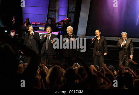 The Osmonds The Osmonds celebrate their 50th anniversary with a performance at The Orleans Hotel Showroom Las Vegas, Nevada - Stock Photo