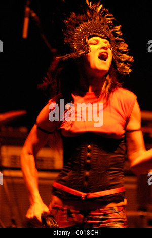 Juliette Lewis Juliette and the Licks performing live at the Wiltern LG Theatre Los Angeles, California - 11.07.07 Stock Photo