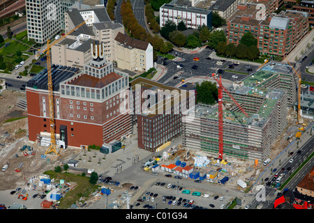 Aerial view, Dortmund U-Tower, Dortmund, Ruhr area, North Rhine-Westphalia, Germany, Europe Stock Photo