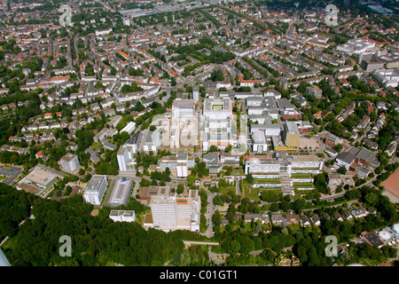 Aerial view, university hospital, Essen, Ruhr area, North Rhine-Westphalia, Germany, Europe Stock Photo