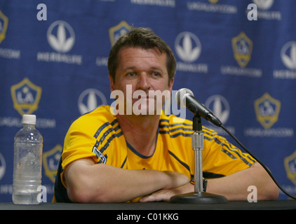 Los Angeles Galaxy coach  Frank Yallop attends at Press Conference  Washington, DC - 08.08.07 Stock Photo