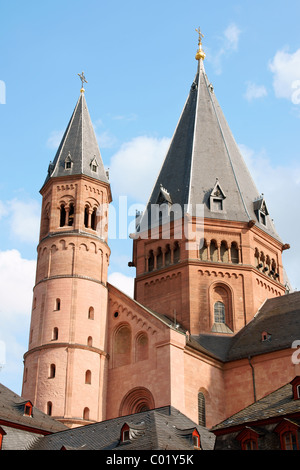 Saint Martin's Cathedral in Mainz, Germany Stock Photo