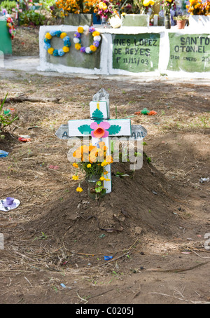 Guatemala. Alta Verapaz.. Cemetery. Stock Photo