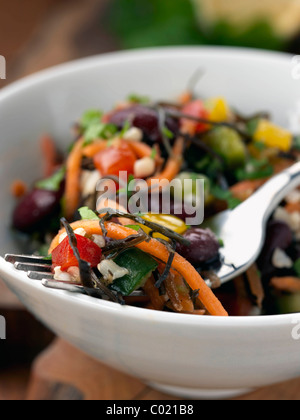 Individual portion of seaweed salad Stock Photo