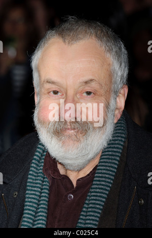 Mike Leigh arrives for the Critic's Circle Awards at the BFI, Southbank, London, 10th February 2011. Stock Photo