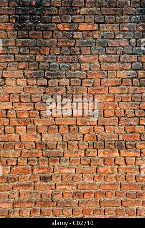 Indian brick wall pattern. Andhra Pradesh, India Stock Photo