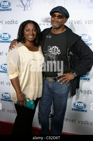 LaTanya Richardson and Samuel L. Jackson at the premiere of 'Resurrecting The Champ' held at the The Academy of Motion Picture Stock Photo