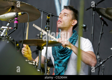 Pete Yorn and band supporting Crowded House performing at Santa Barbara Bowl Claifornia, USA - 25.08.07 Eric Isaacs Stock Photo