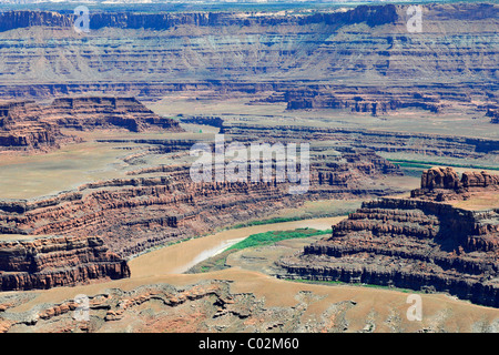 River bend, Gooseneck, Canyon, Colorado River, Dead Horse Point State Park, Utah, USA, America Stock Photo