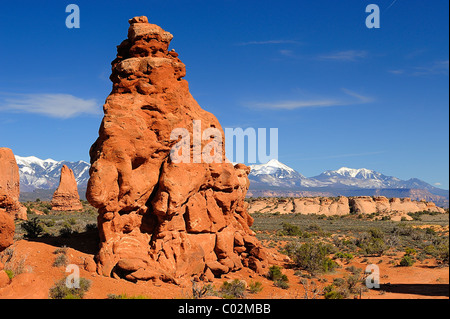 Garden of Eden formation in Arches National Park in Utah, near Moab, USA Stock Photo